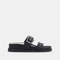 Shaila Sandals Black Leather