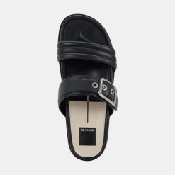 Shaila Sandals Black Leather
