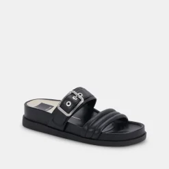 Shaila Sandals Black Leather