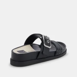 Shaila Sandals Black Leather
