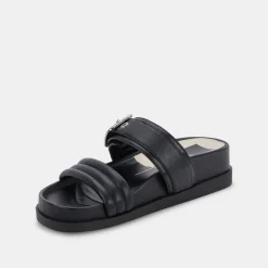 Shaila Sandals Black Leather