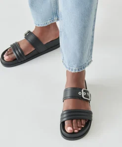 Shaila Sandals Black Leather