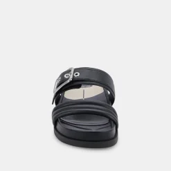 Shaila Sandals Black Leather