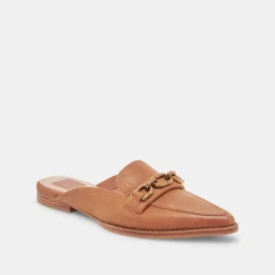 Sidon Flats Brown Leather