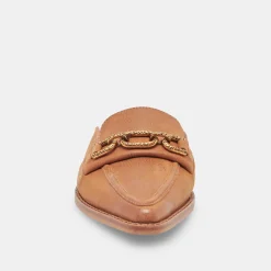 Sidon Flats Brown Leather