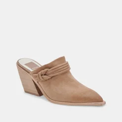 Sita Mules Mushroom Suede