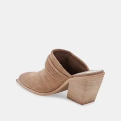Sita Mules Mushroom Suede