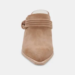 Sita Mules Mushroom Suede