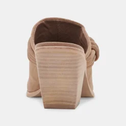 Sita Mules Mushroom Suede