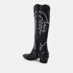 Solida Boots Black Leather