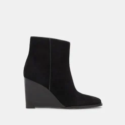 Susann Wide Booties Onyx Suede