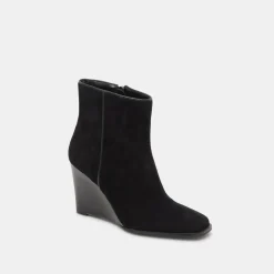 Susann Wide Booties Onyx Suede
