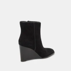 Susann Wide Booties Onyx Suede