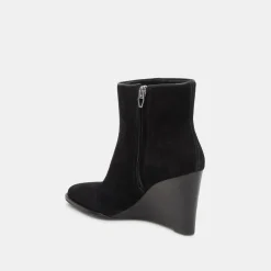 Susann Wide Booties Onyx Suede