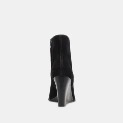 Susann Wide Booties Onyx Suede