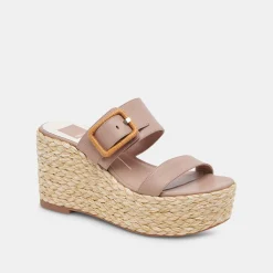 Thorin Wedges Cafe Leather