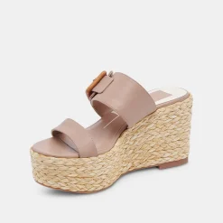 Thorin Wedges Cafe Leather