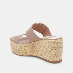 Thorin Wedges Cafe Leather