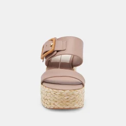 Thorin Wedges Cafe Leather