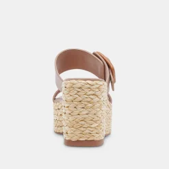 Thorin Wedges Cafe Leather