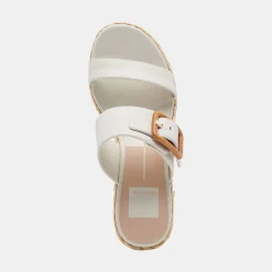 Thorin Wedges Ivory Leather