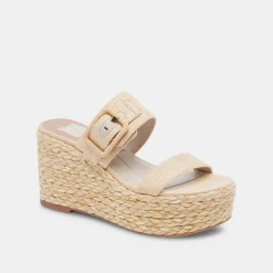 Thorin Wedges Natural Raffia