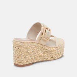 Thorin Wedges Natural Raffia