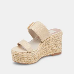 Thorin Wedges Natural Raffia