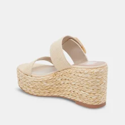 Thorin Wedges Natural Raffia
