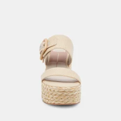 Thorin Wedges Natural Raffia