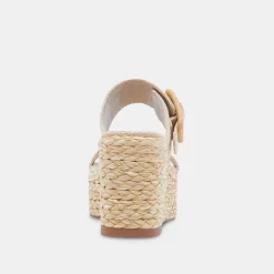 Thorin Wedges Natural Raffia