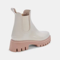 Thundr H2O Boots Ivory Patent Stella