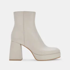 Ulyses Boots Ivory Leather