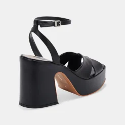 Wessi Heels Black Leather