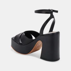 Wessi Heels Black Leather