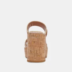 Whim Heels Honey Raffia