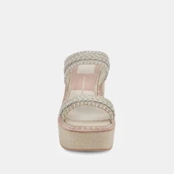 Whim Heels Oatmeal Raffia