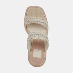Whim Heels Oatmeal Raffia