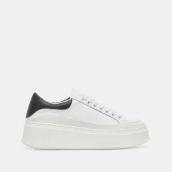 Wyett Sneakers White Black Leather