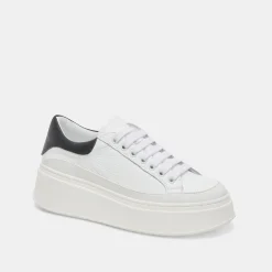 Wyett Sneakers White Black Leather
