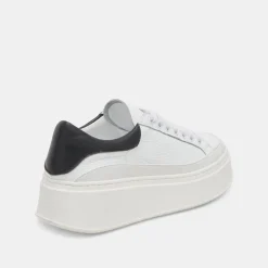 Wyett Sneakers White Black Leather