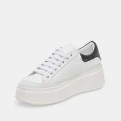 Wyett Sneakers White Black Leather