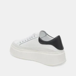 Wyett Sneakers White Black Leather