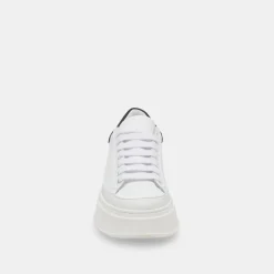 Wyett Sneakers White Black Leather