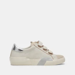 Zabor Sneakers Off White Distressed Leather
