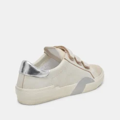 Zabor Sneakers Off White Distressed Leather