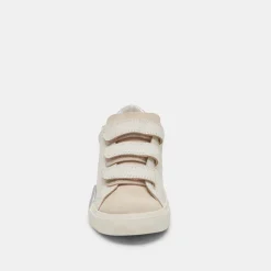 Zabor Sneakers Off White Distressed Leather