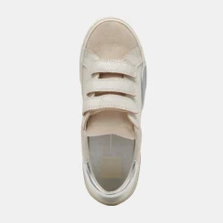 Zabor Sneakers Off White Distressed Leather