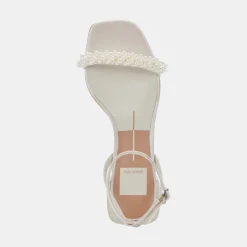 Zalima Heels Vanilla Pearls