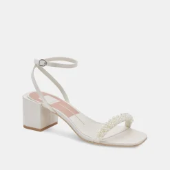 Zalima Heels Vanilla Pearls